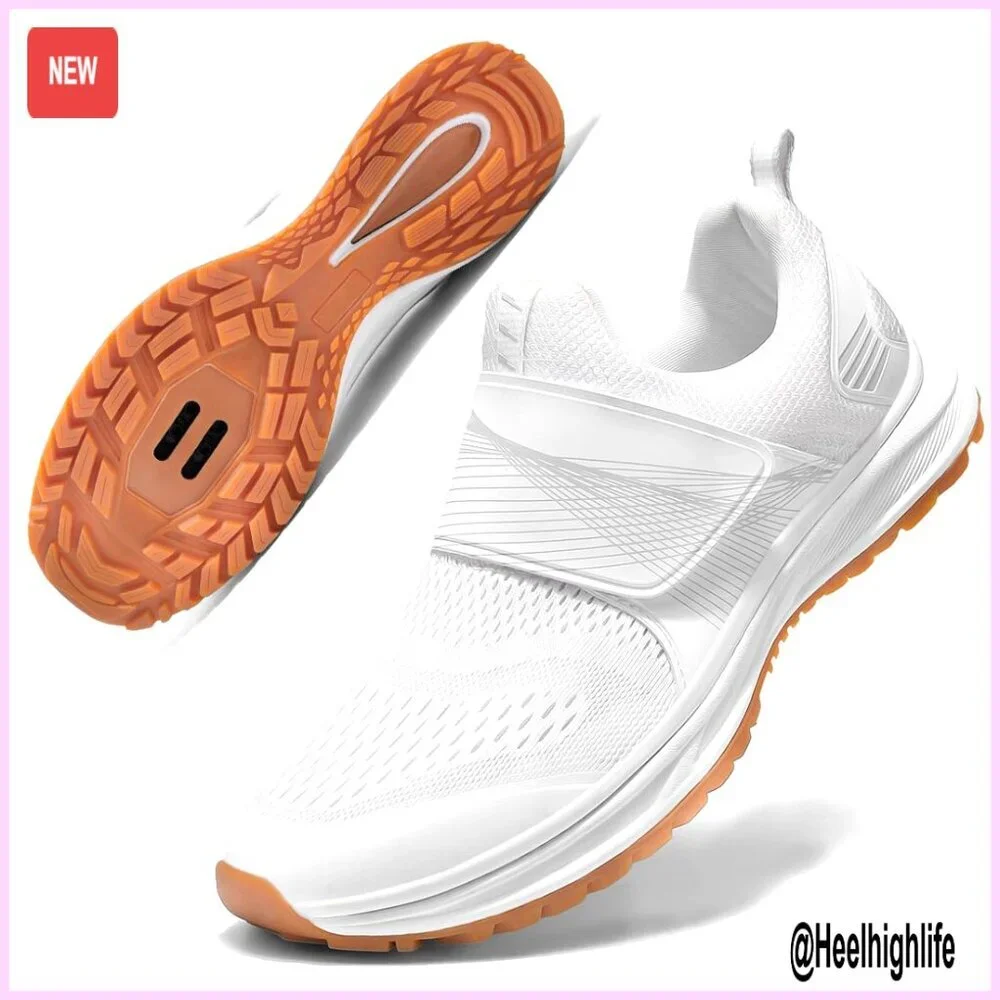 Women's Indoor Cycling Shoes with SPD Cleats, Breathable Mesh, Lightweight